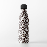 Nerezová Termo láhev na pití Fashion Leopard bílá 500 ml