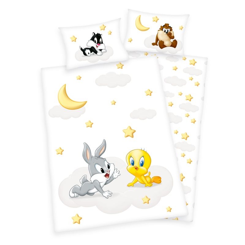 Povlečení do postýlky Looney Tunes baby Bio Bavlna 100/135, 40/60