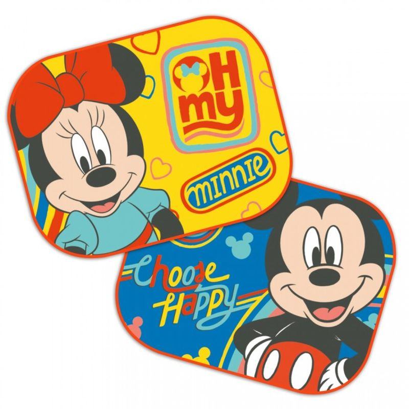 Sluneční clony Mickey a Minnie 2 ks