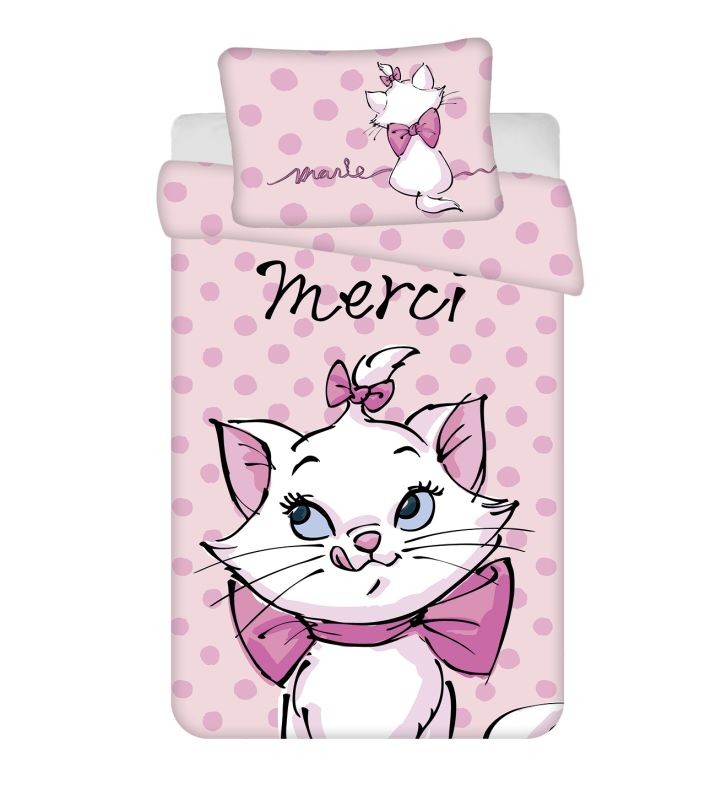 Povlečení do postýlky Kočička Marie Merci baby 100/135, 40/60