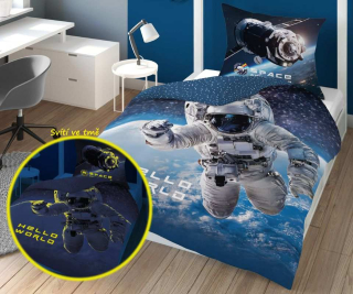 Povlečení Astronaut svítící 140/200, 70/80