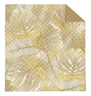 Přehoz na postel Monstera Gold 170/210