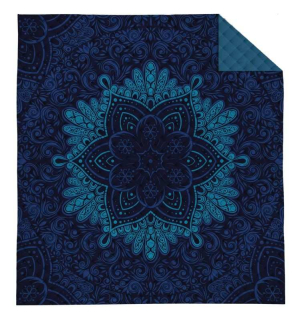 Přehoz na postel Mandala modrá 220/240