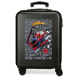 Cestovní kufr ABS Spiderman Great Power black 55 cm