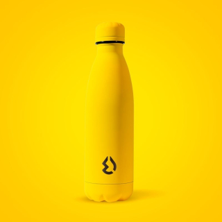 Nerezová Termo láhev na pití fluo žlutá 500 ml