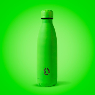 Nerezová Termo láhev na pití fluo zelená 500 ml